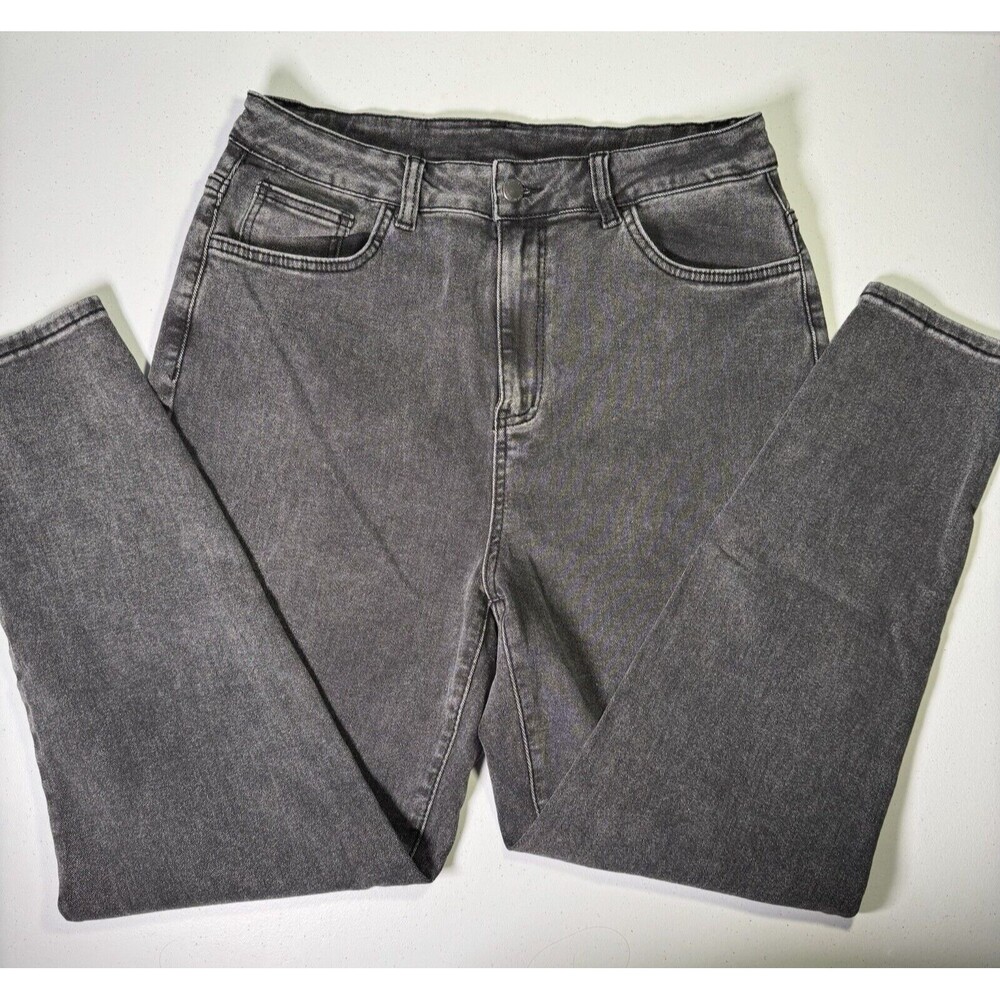 Shein Plus, High Waist Jeans, 5 Pocket Skinny Jeans Womens 0XL Curve‎ Dark Grey